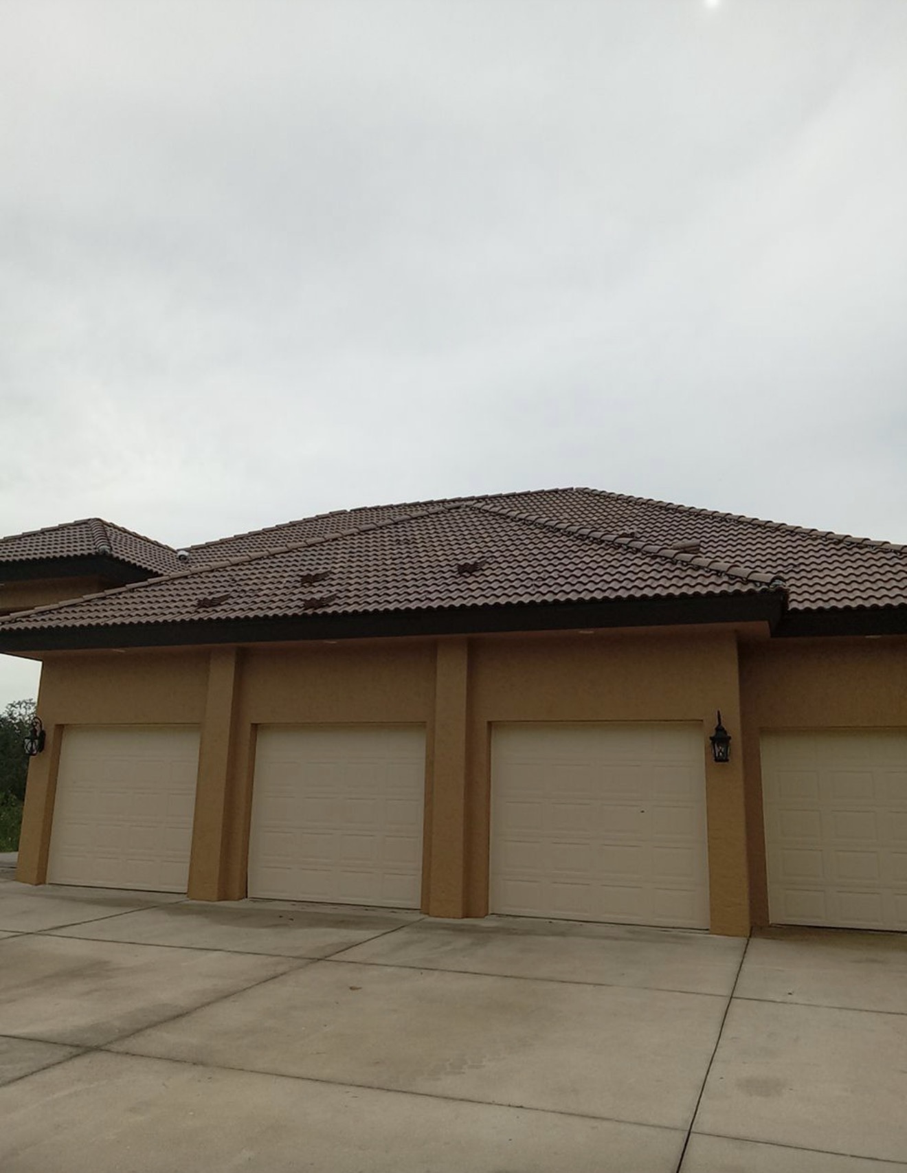 Roofing crew at work on a residential home