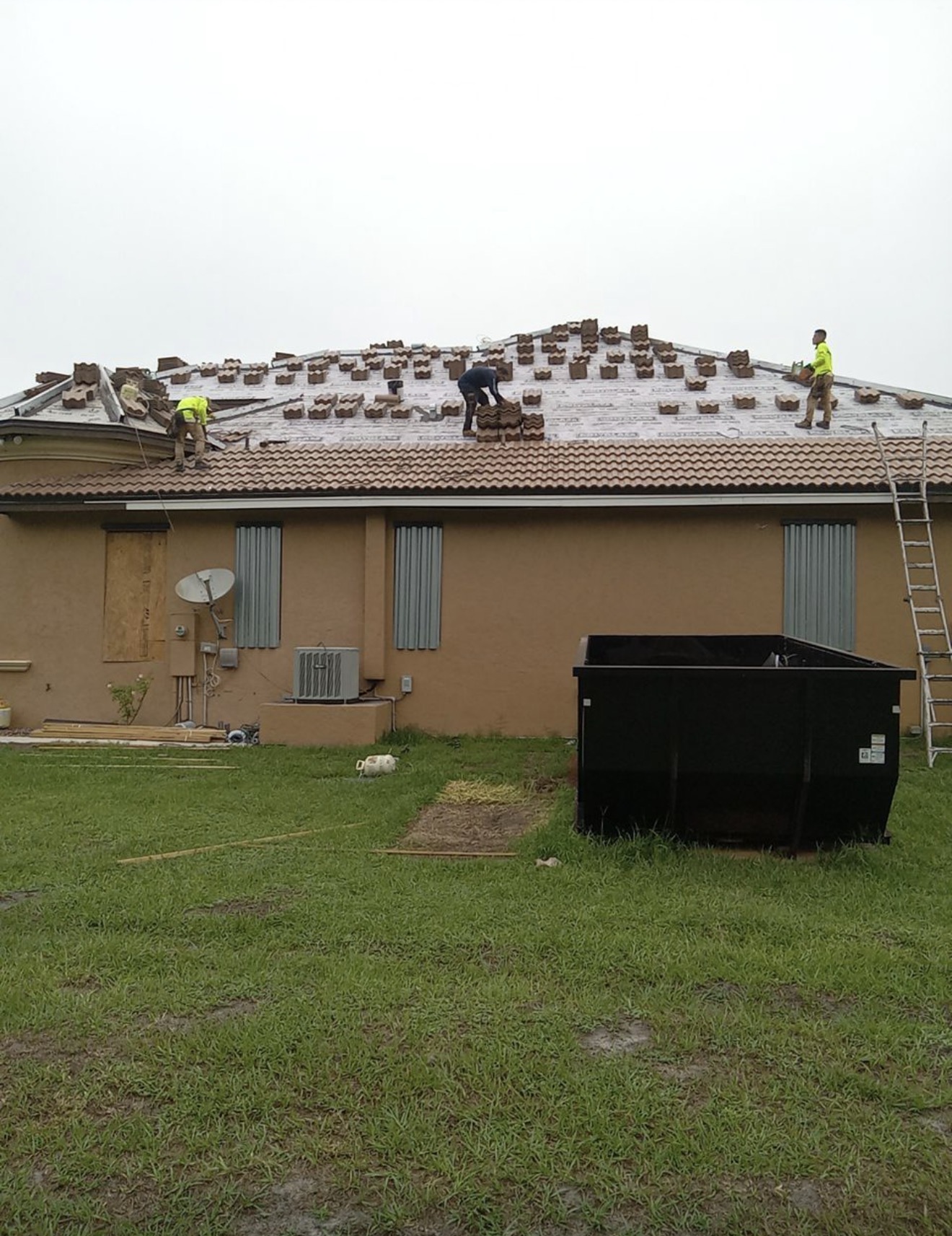 New roof installation — Gulf Coast area